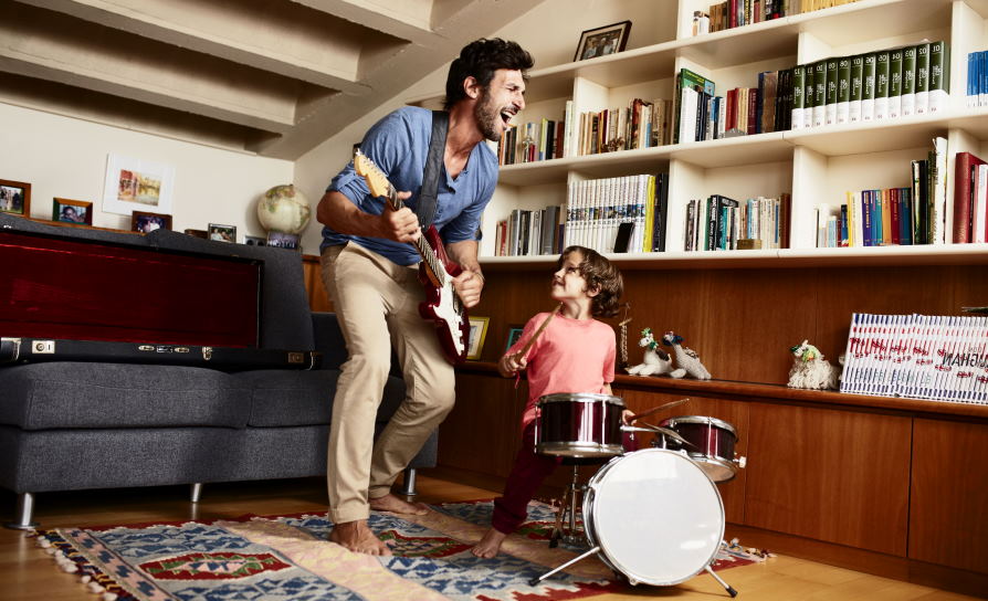 incorporate music into parent-child relationships
